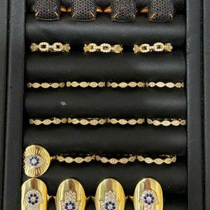 Sterling Silver Lot Of 23 Rings For Women Size 6-8